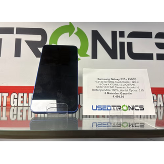 Samsung Samsung Galaxy S25 - 256GB (13270) Batterijconditie 100%, Aantal Cyclus: 215