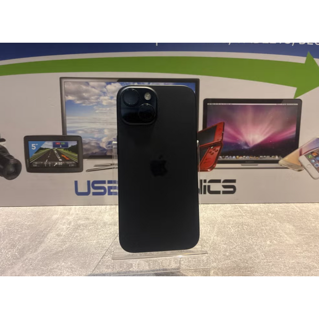 Apple Apple iPhone 15 Zwart - 128GB (13397) Batterijconditie 99%, Aantal Cycli: 85