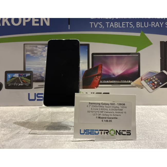Samsung Samsung Galaxy S22 - 128GB (13570) LET OP: Barst In Scherm