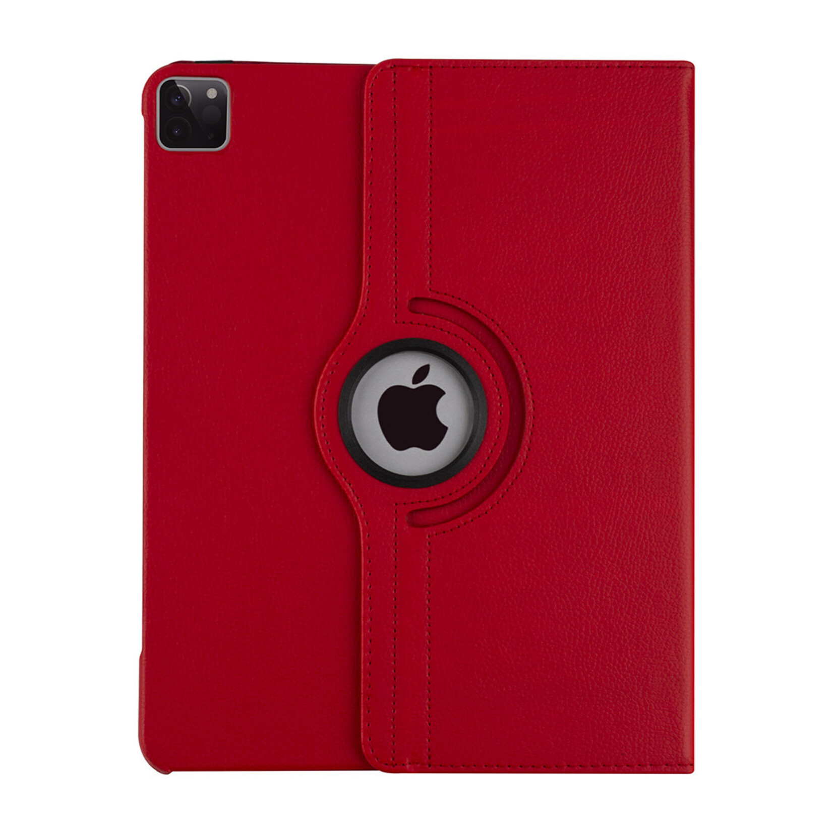 Apple iPad Pro 12.9 (2021) Book Case Tablethoes - Rood - 360 Graden Draaibaar