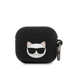 Karl Lagerfeld Karl Lagerfeld Airpod 3  Case - Zwart - Choupette - Silicone