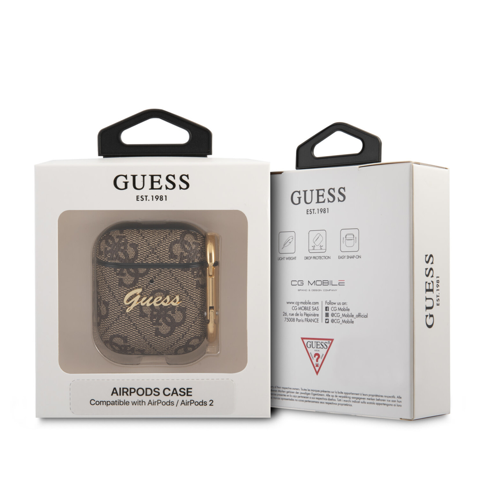 Guess Guess Airpods - Airpods 2 Case - Bruin - TPU - 4G Pattern