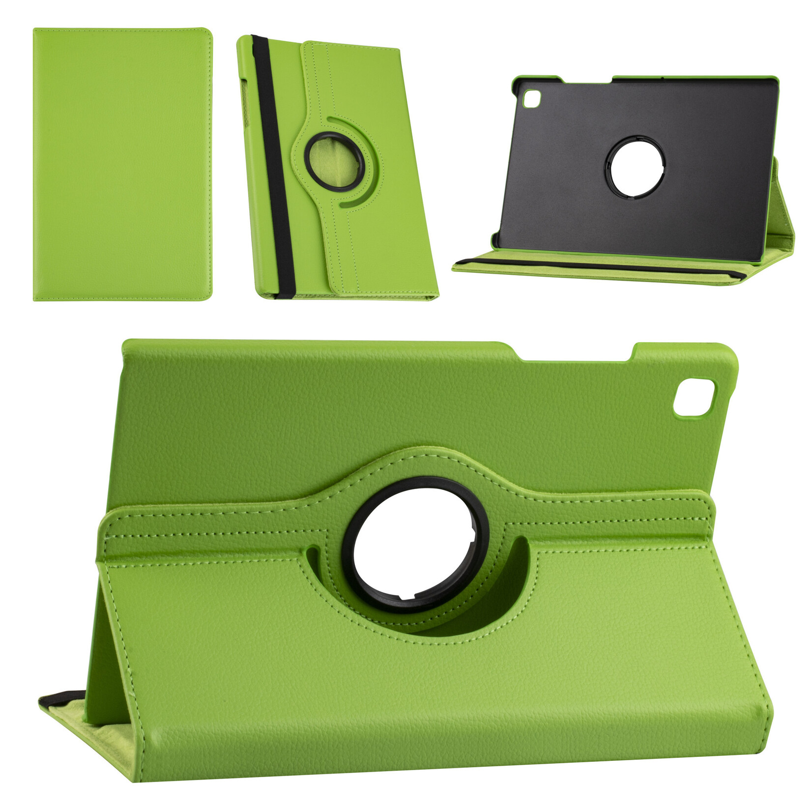 Groen Tablethoesje voor Samsung Tab A7 10.4 (2020) - Book Case - (T500-T505) - 360 graden draaibaar