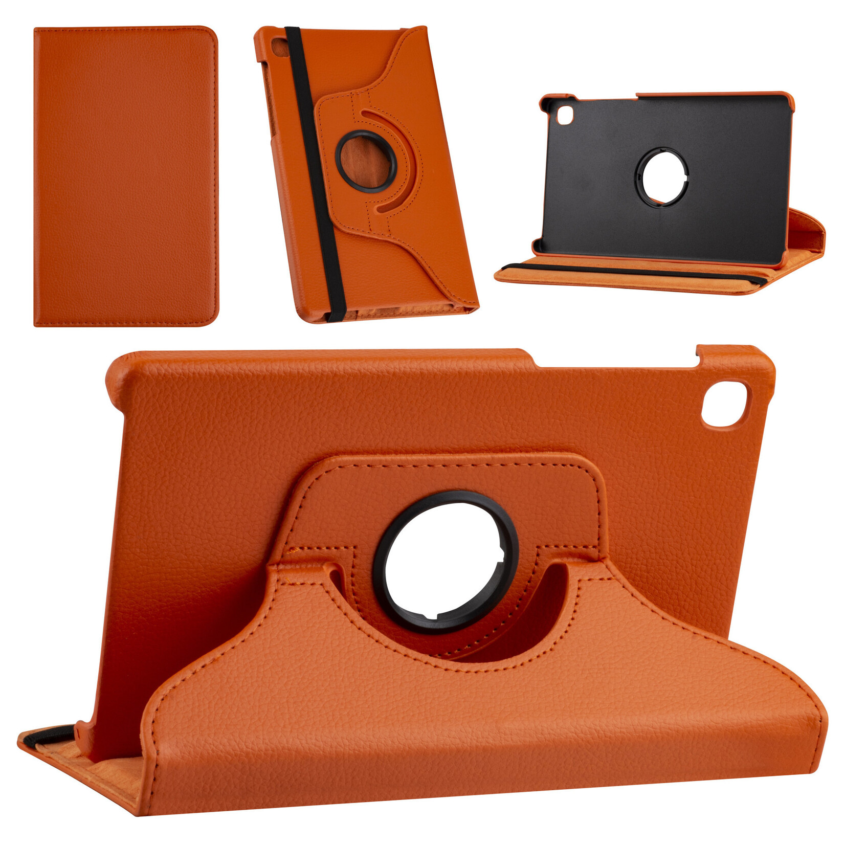 Oranje Tablethoesje voor Samsung Tab A7 Lite 8.7 (2021) - Book Case - (T220-T225) - 360 graden draaibaar