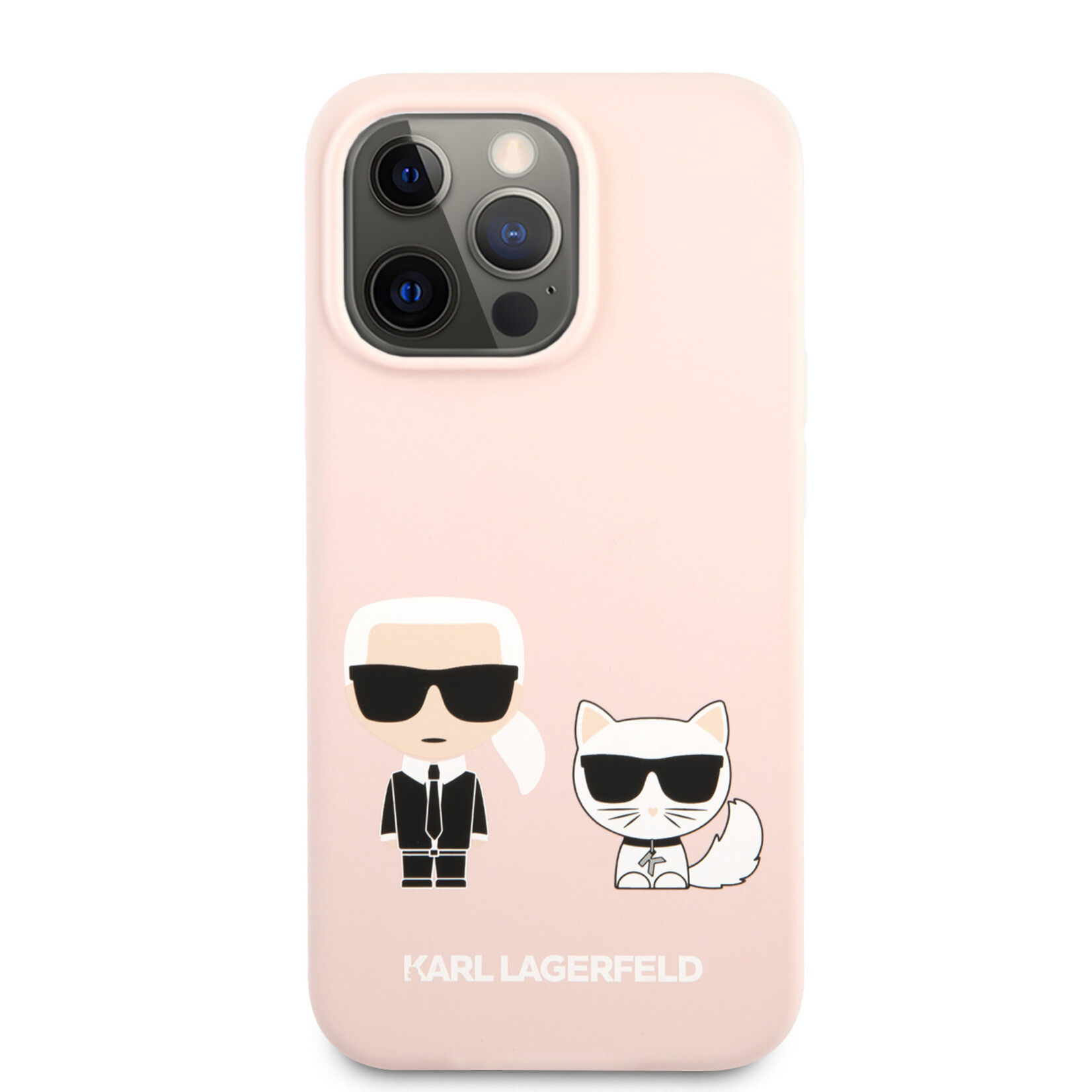 Karl Lagerfeld Karl Lagerfeld Telefoonhoesje voor Apple iPhone 13 Pro - Roze Back Cover - Silicone - Beschermt Telefoon
