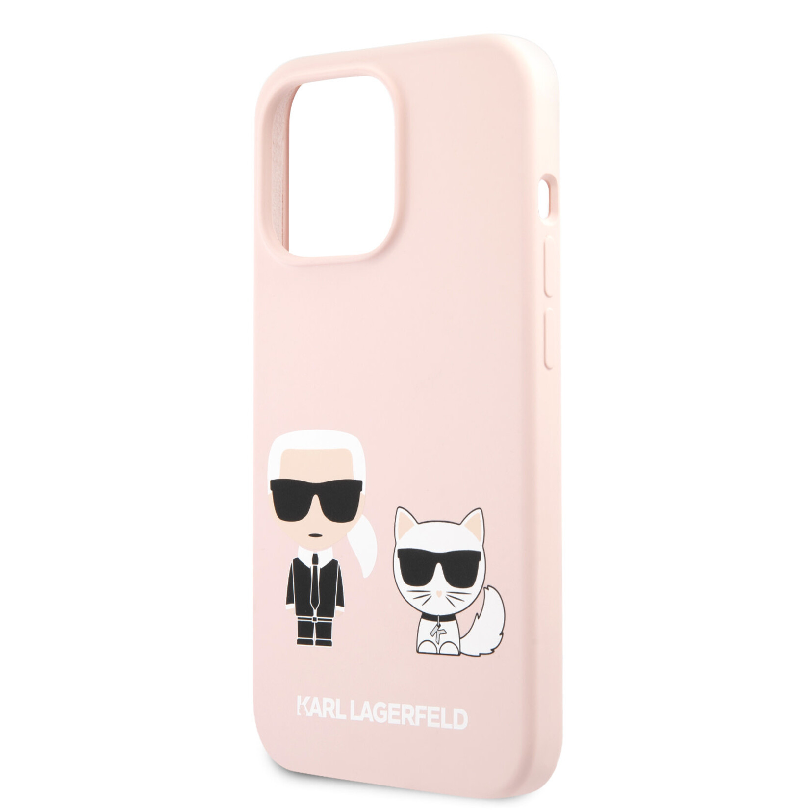 Karl Lagerfeld Karl Lagerfeld Telefoonhoesje voor Apple iPhone 13 Pro - Roze Back Cover - Silicone - Beschermt Telefoon