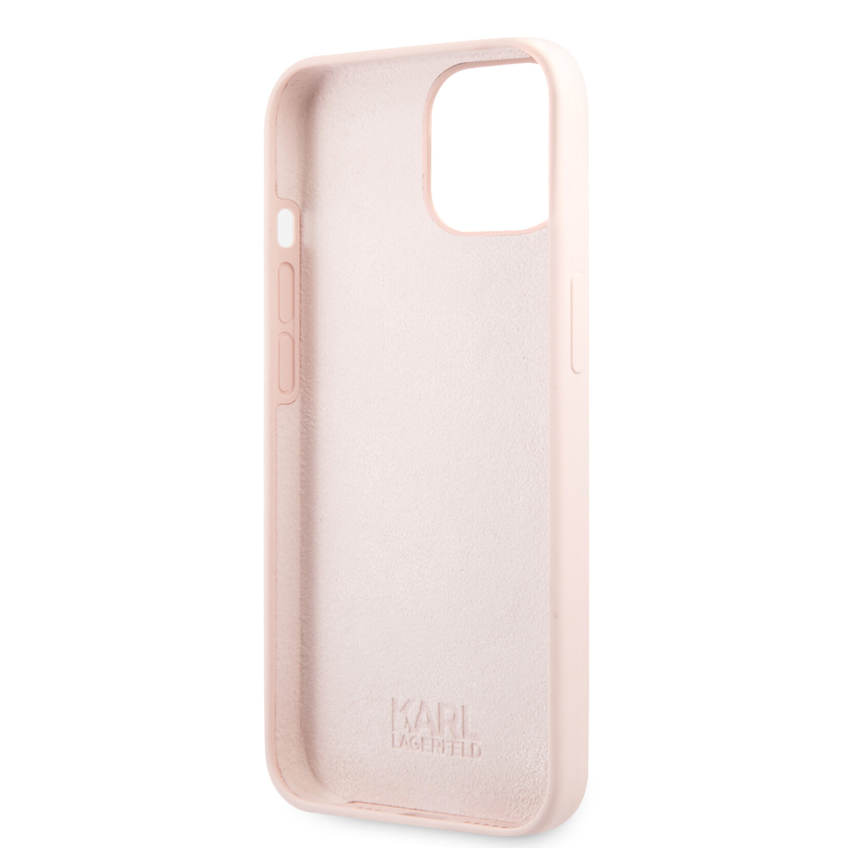 Karl Lagerfeld Karl Lagerfeld Silicone Back Cover Telefoonhoesje voor Apple iPhone 13 Mini - Roze - Bescherming & Stijl