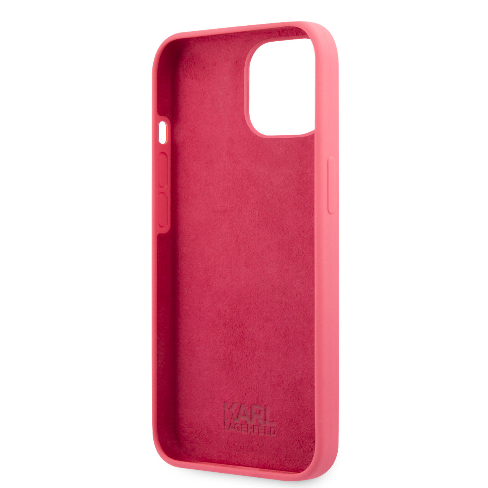 Karl Lagerfeld Karl Lagerfeld Silicone Back Cover Telefoonhoesje voor Apple iPhone 13 Mini - Roze - Bescherming & Stijl