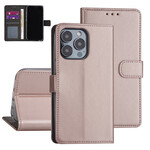 Rose Gold hoesje voor iPhone 13 Pro - Booktype - Pasjeshouder - Magneetsluiting