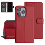 Rood hoesje voor iPhone 13 Pro - Booktype - Pasjeshouder - Magneetsluiting