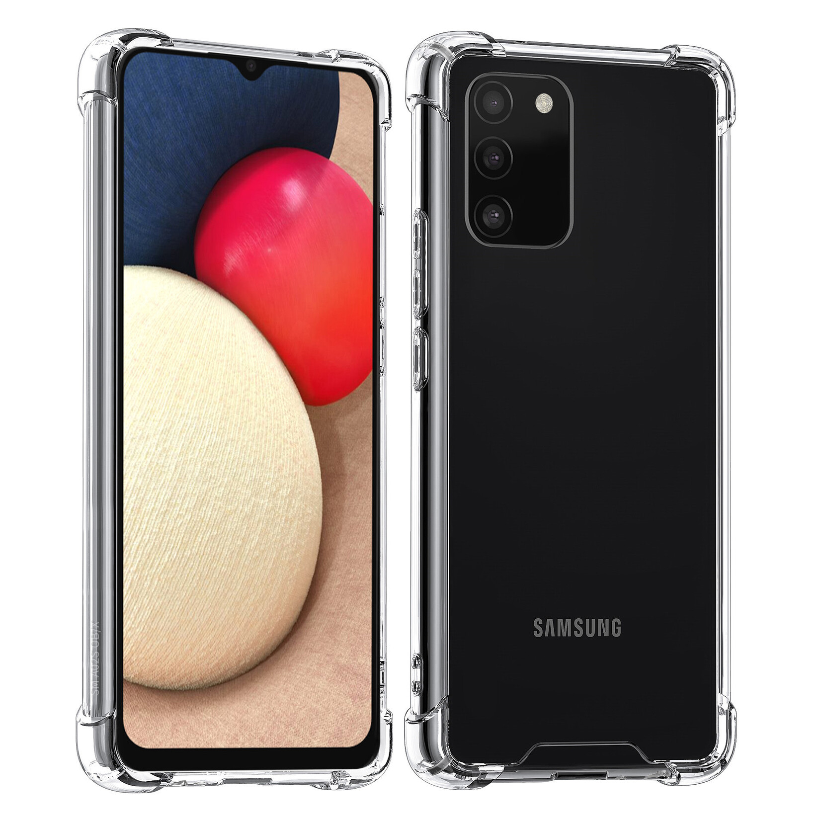 Transparant hoesje voor de Samsung Galaxy A02s - TPU Backcover - Antishock