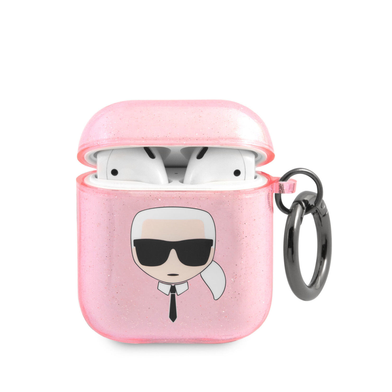 Karl Lagerfeld Karl Lagerfeld Airpods - Airpods 2 Case - Glitter - Karl - Roze