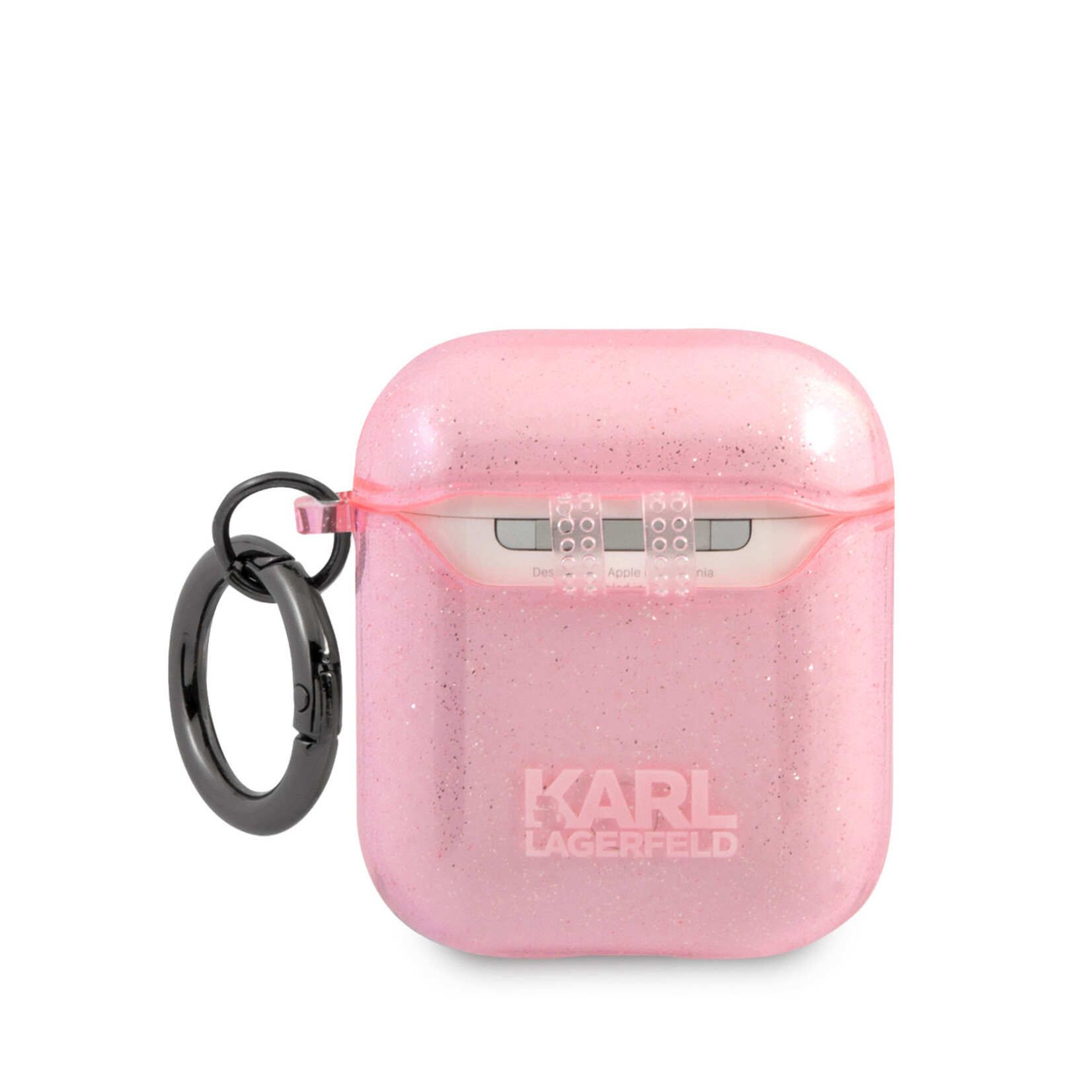 Karl Lagerfeld Karl Lagerfeld Airpods - Airpods 2 Case - Glitter - Karl - Roze