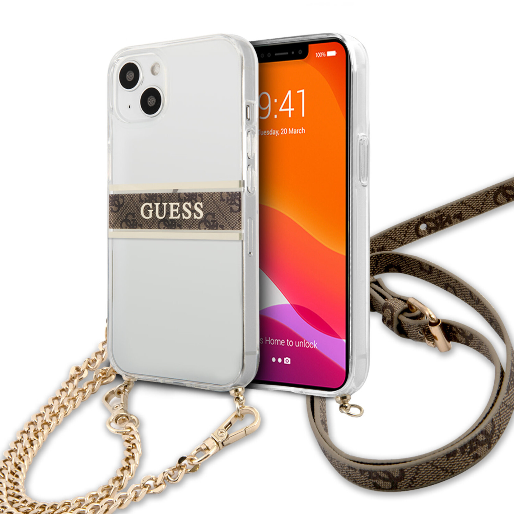 Koop Nu een Guess Telefoonhoesje voor iPhone 13 Mini - Transparant, PC en  TPU Back Cover - Bescherming van Telefoon. - XLMobiel.nl