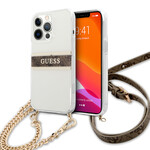 Guess Guess Back Cover Telefoonhoesje voor Apple iPhone 13 Pro | Transparant, PC & TPU | Bescherm je Telefoon