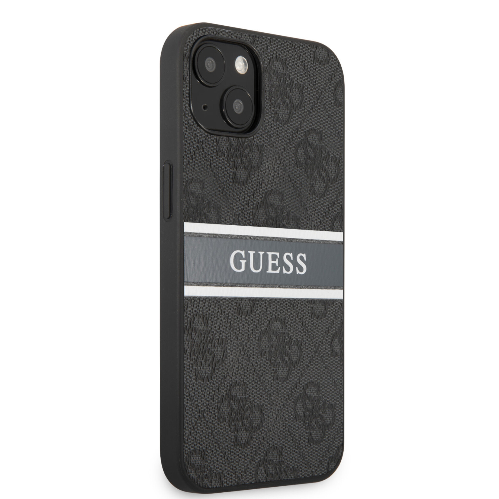 Guess Guess Telefoonhoesje Apple iPhone 13 Mini, Kleur: Grijs/Zwart, PU Materiaal, Back Cover Bescherming.