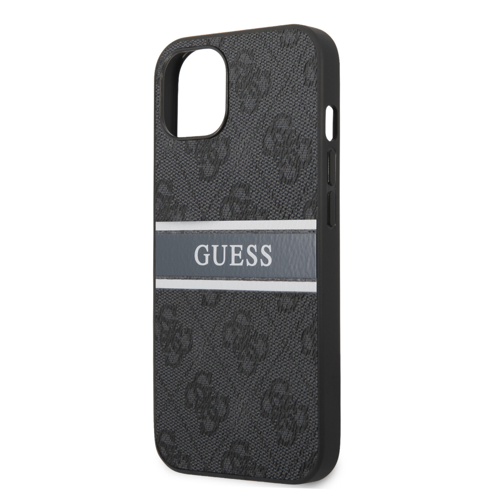 Guess Guess Telefoonhoesje Apple iPhone 13 Mini, Kleur: Grijs/Zwart, PU Materiaal, Back Cover Bescherming.