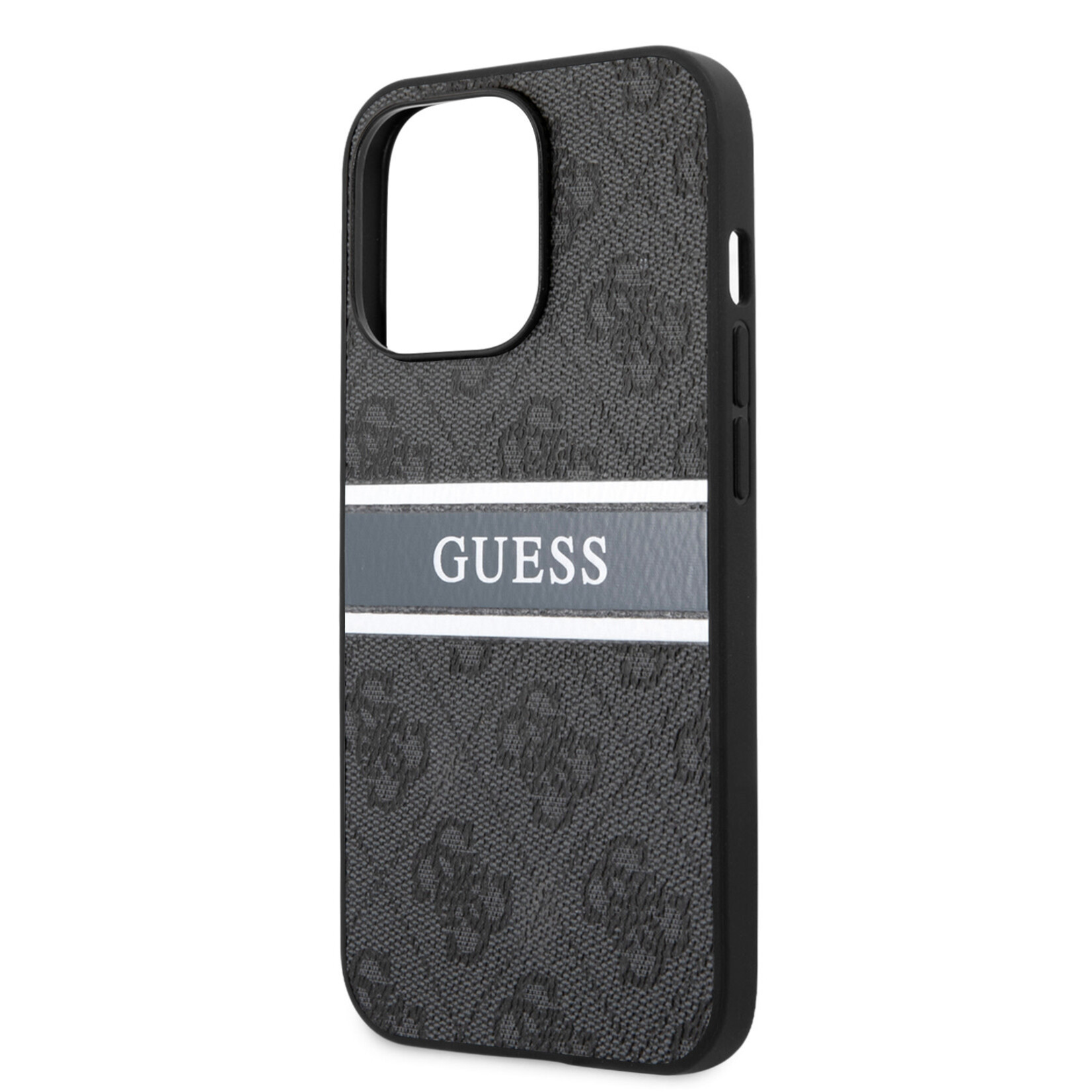 Guess Guess Telefoonhoesje voor Apple iPhone 13 Pro - Back Cover, Kleur: Grijs/Zwart, PU Materiaal, Bescherming van Telefoon.