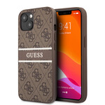 Guess GUESS Telefoonhoesje voor Apple iPhone 13 Mini - Beschermende PU-Back Cover - Bruin