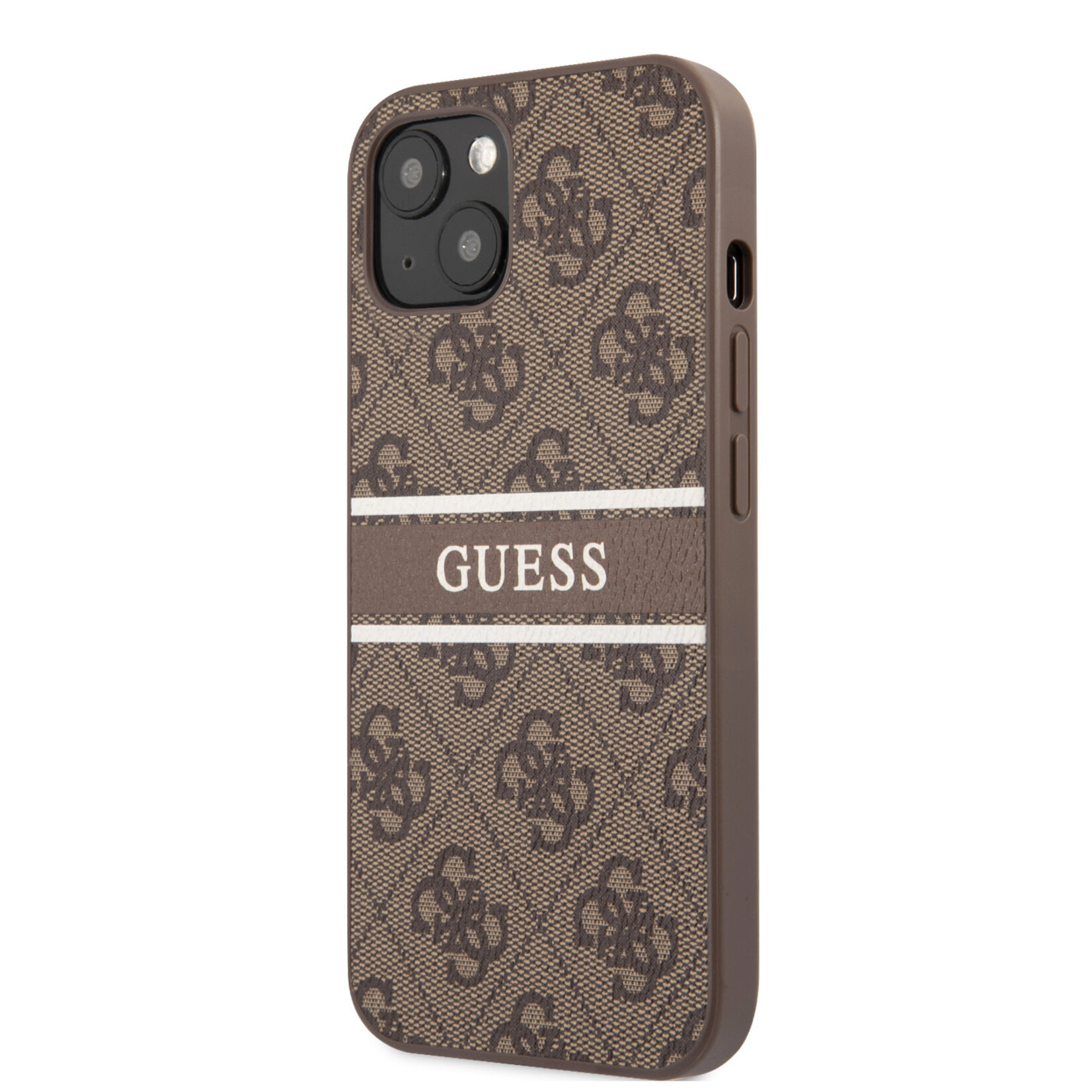 Guess GUESS Telefoonhoesje voor Apple iPhone 13 Mini - Beschermende PU-Back Cover - Bruin