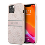 Guess Guess iPhone 13 Back Cover Telefoonhoesje - Roze, PU Materiaal, Bescherming & Stijl