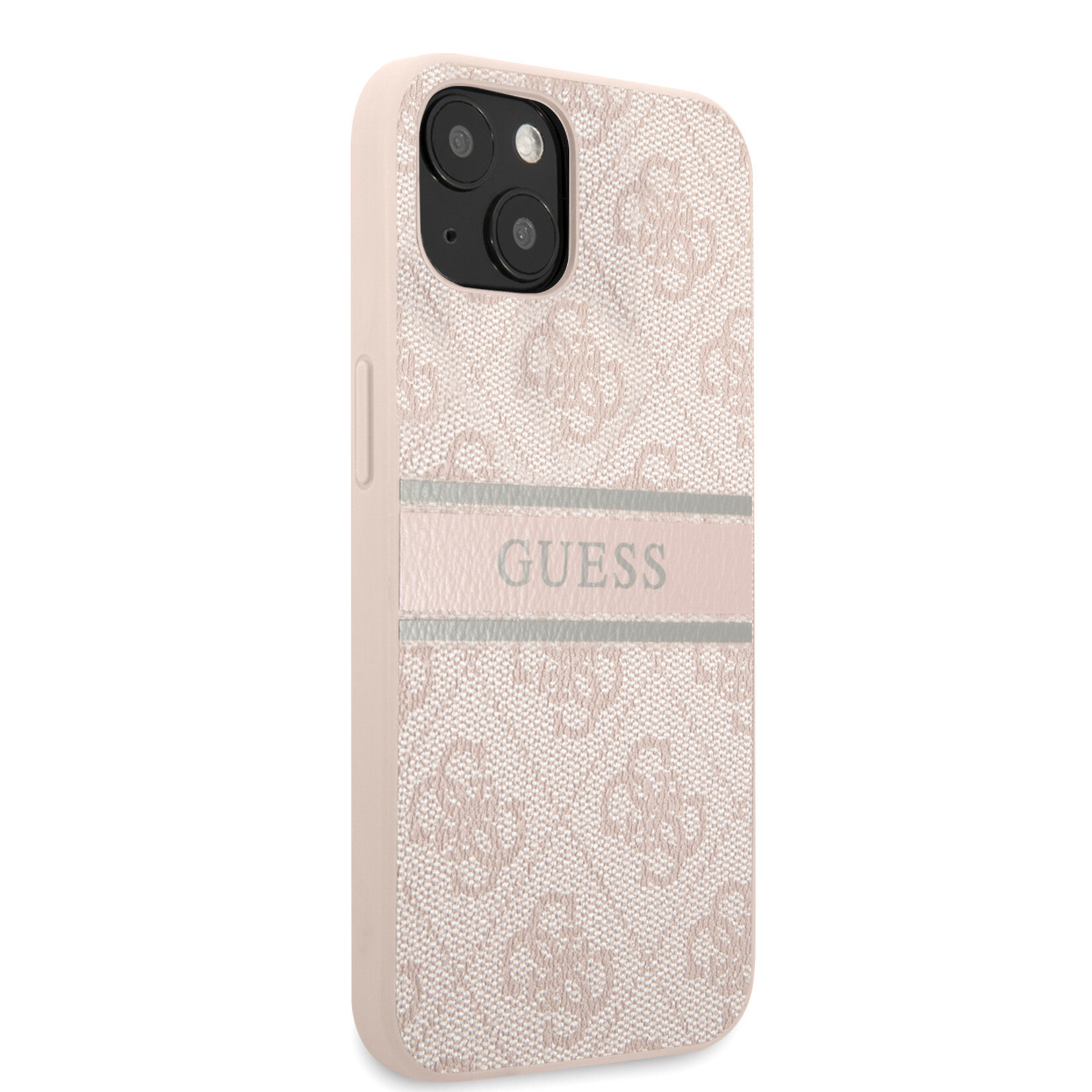 Guess Guess iPhone 13 Back Cover Telefoonhoesje - Roze, PU Materiaal, Bescherming & Stijl