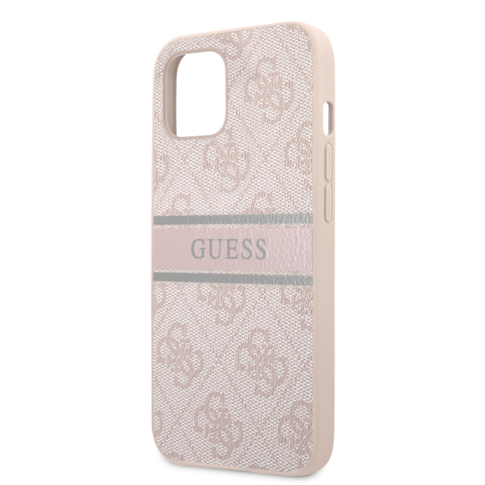 Guess Guess iPhone 13 Back Cover Telefoonhoesje - Roze, PU Materiaal, Bescherming & Stijl