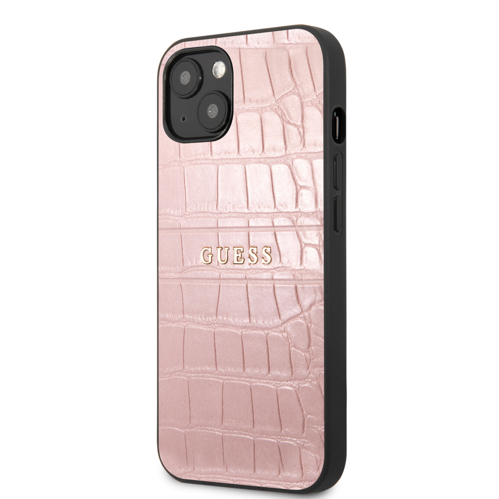 Guess Guess iPhone 13 Mini Back Cover Telefoonhoesje - Roze - Bescherm je Telefoon met PU Materiaal