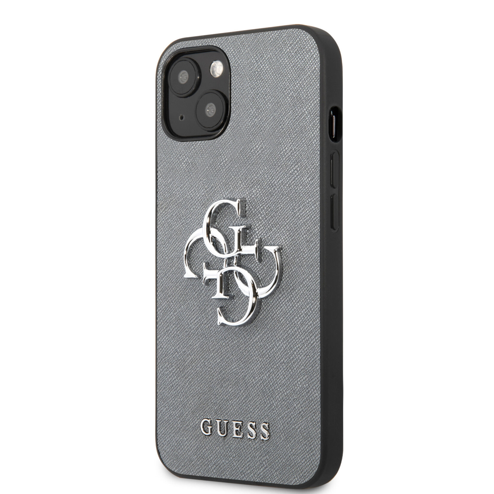 Guess Grijs hoesje van Guess - Hardcase Backcover - iPhone 13 Mini - Big 4G Logo