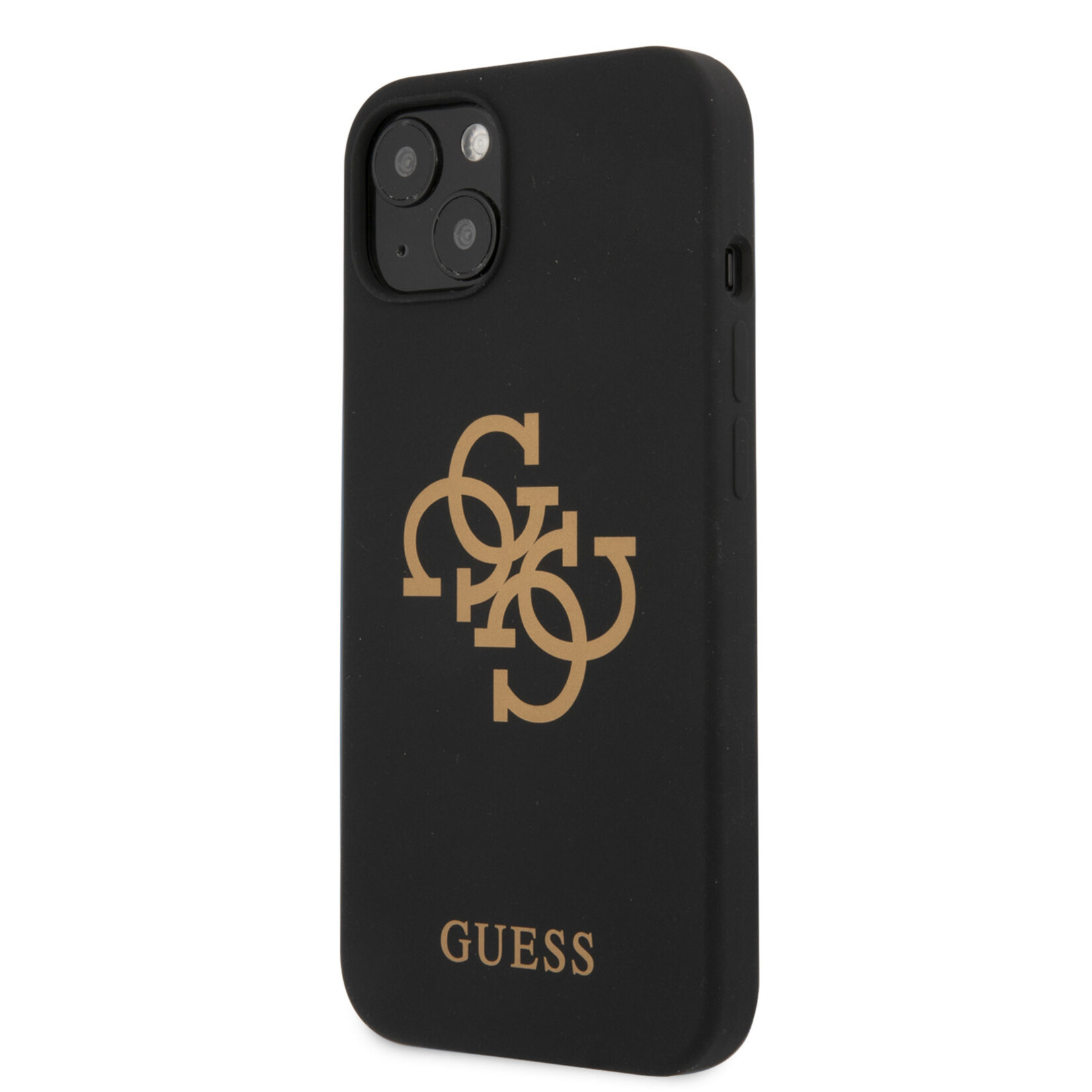 Guess Guess Telefoonhoesje voor Apple iPhone 13 Mini - Kleur: Zwart - Back Cover - Beschermend Silicone Materiaal