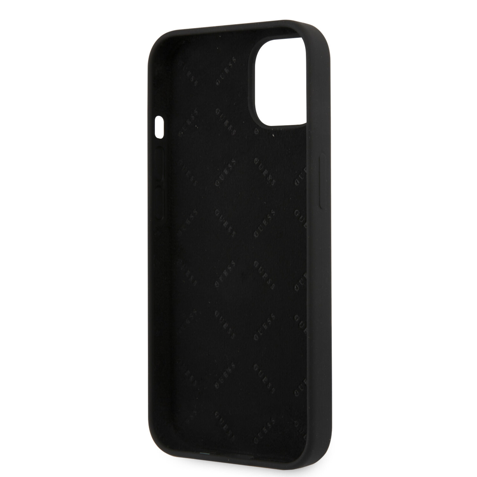 Guess Guess Telefoonhoesje voor Apple iPhone 13 Mini - Kleur: Zwart - Back Cover - Beschermend Silicone Materiaal