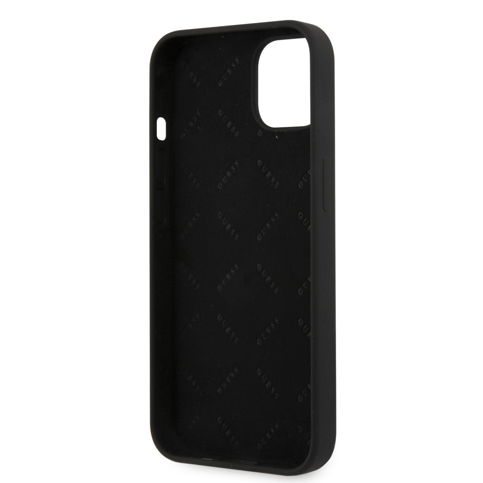 Guess GUESS Telefoonhoesje voor Apple iPhone 13 - Zwart, Back Cover, Silicone, Bescherming van Telefoon