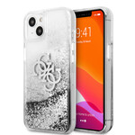 Guess GUESS TPU Smartphonehoesje voor Apple iPhone 13 Mini: Zilver, Transparant, Bescherming van Telefoon