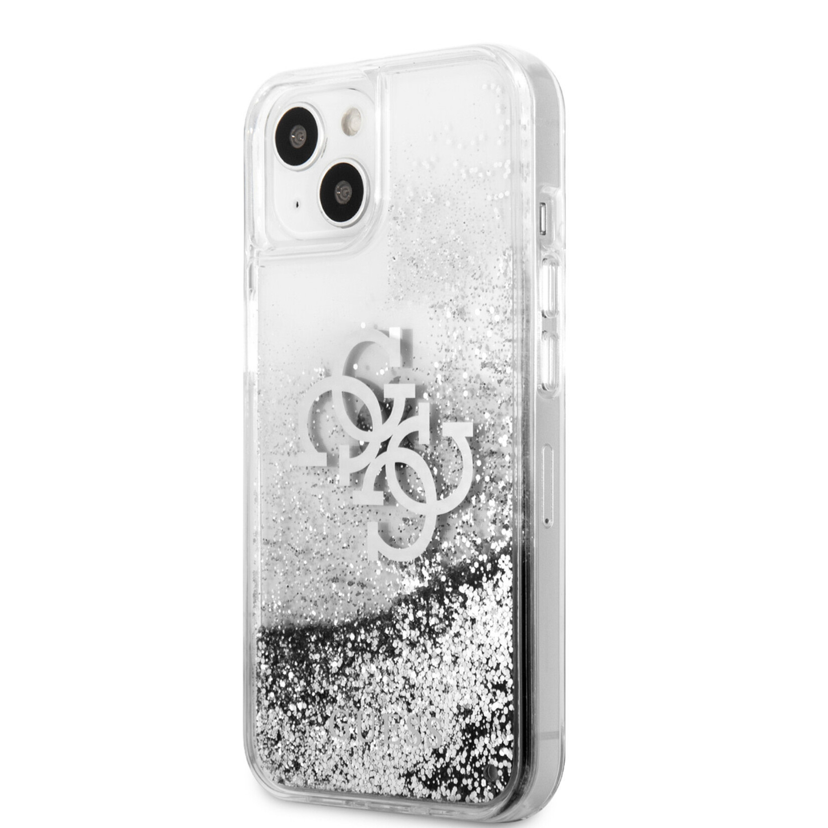 Guess GUESS TPU Smartphonehoesje voor Apple iPhone 13 Mini: Zilver, Transparant, Bescherming van Telefoon