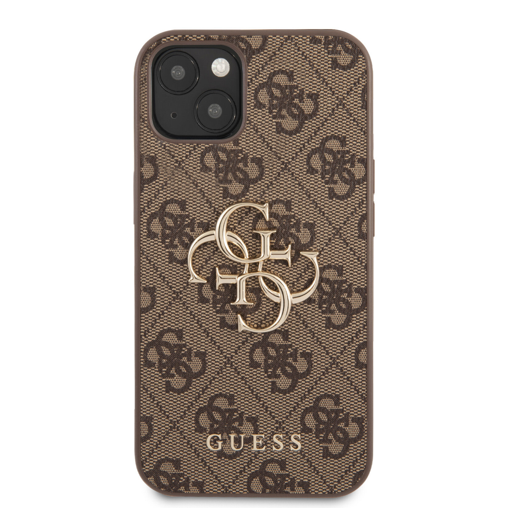 Guess GUESS Telefoonhoesje voor Apple iPhone 13 Mini - Beschermende PU-Back Cover - Bruin