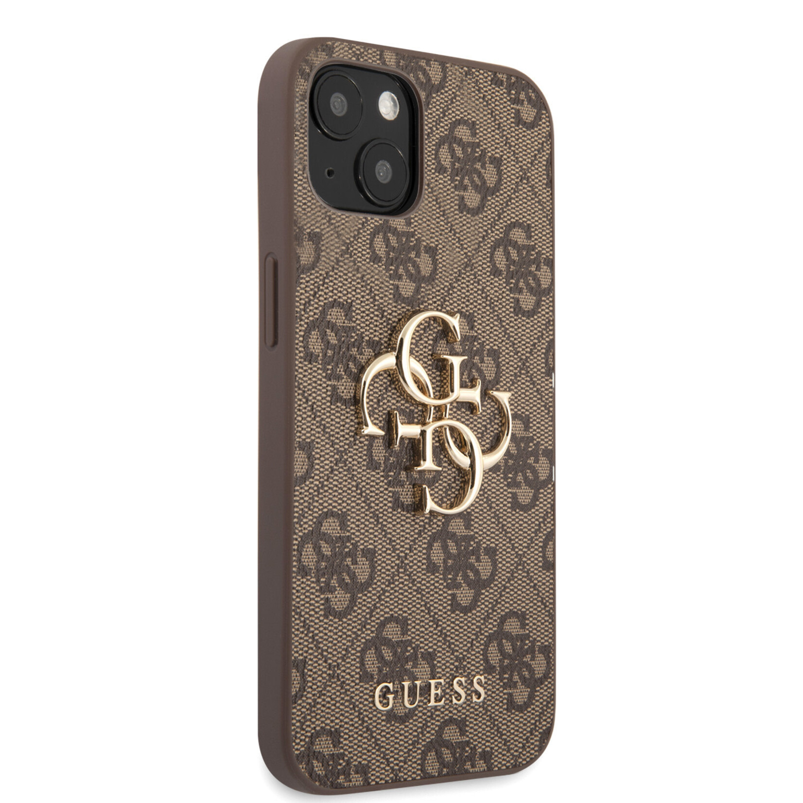 Guess GUESS Telefoonhoesje voor Apple iPhone 13 Mini - Beschermende PU-Back Cover - Bruin