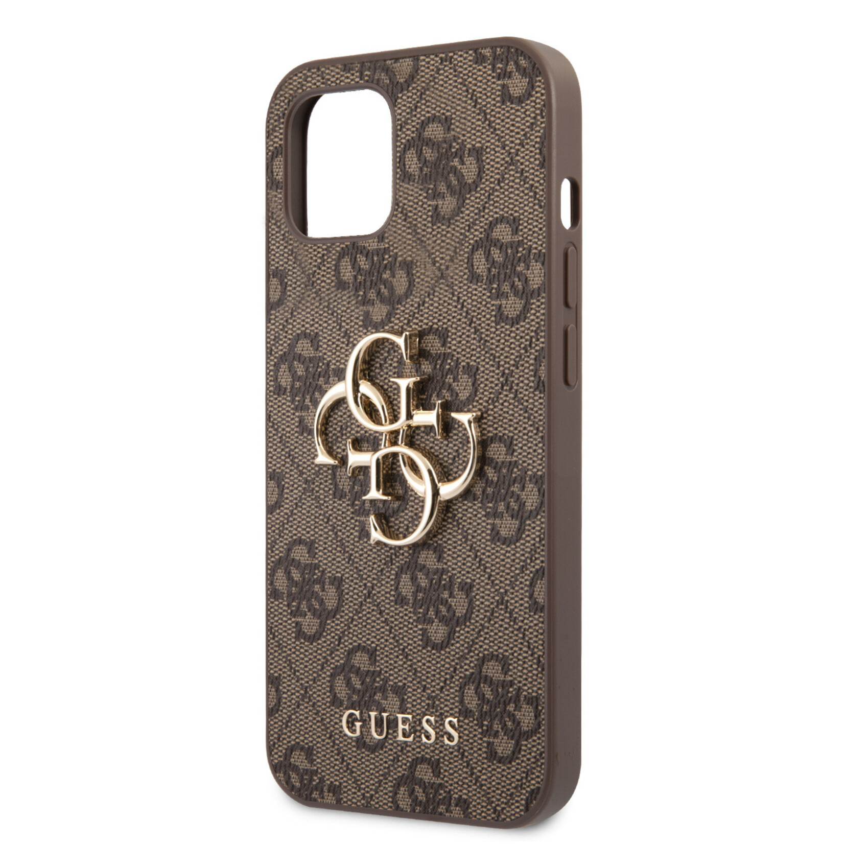 Guess GUESS Telefoonhoesje voor Apple iPhone 13 Mini - Beschermende PU-Back Cover - Bruin