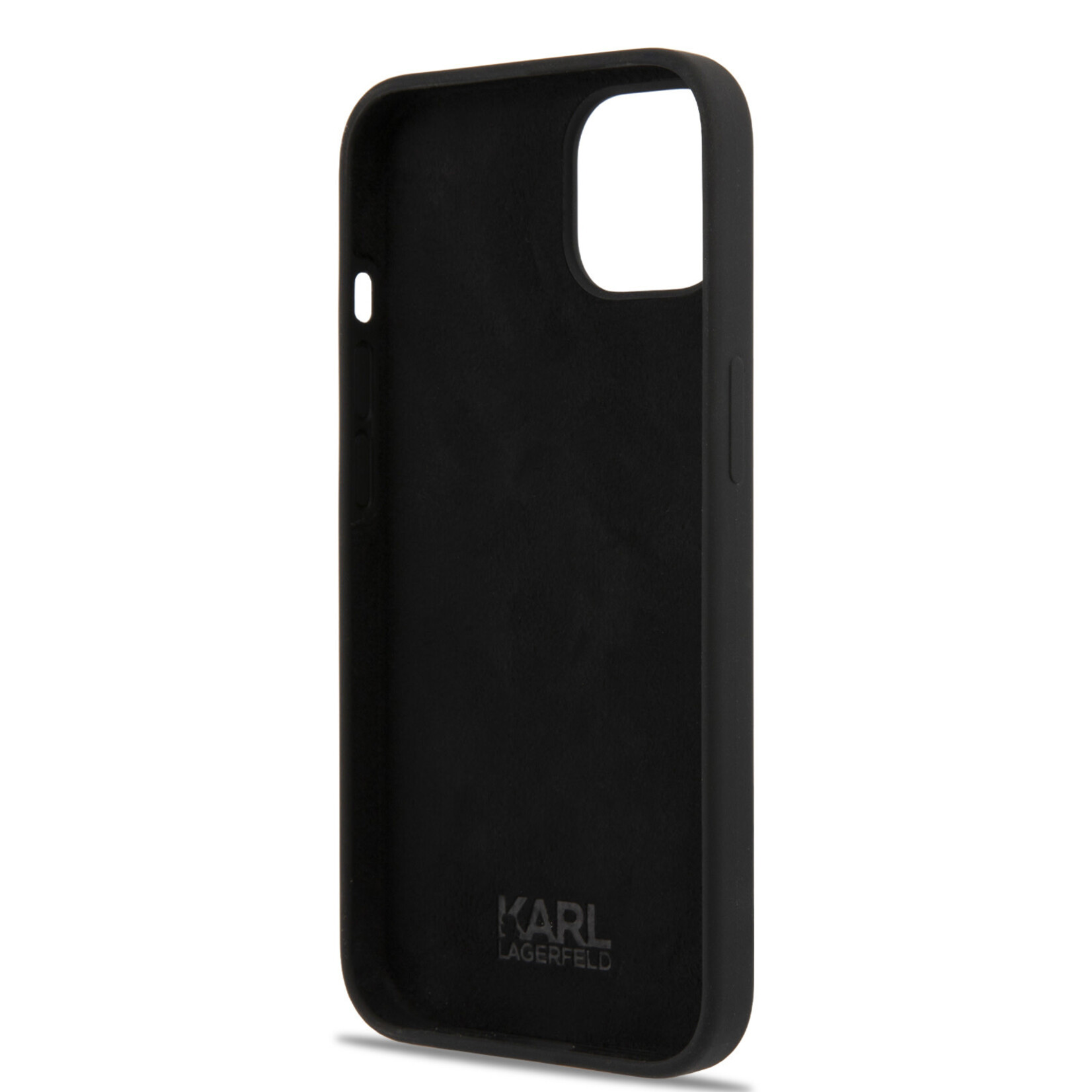 Karl Lagerfeld Karl Lagerfeld Silicone Smartphonehoesje voor Apple iPhone 13 Mini - Bescherm je Telefoon - Zwart Back Cover