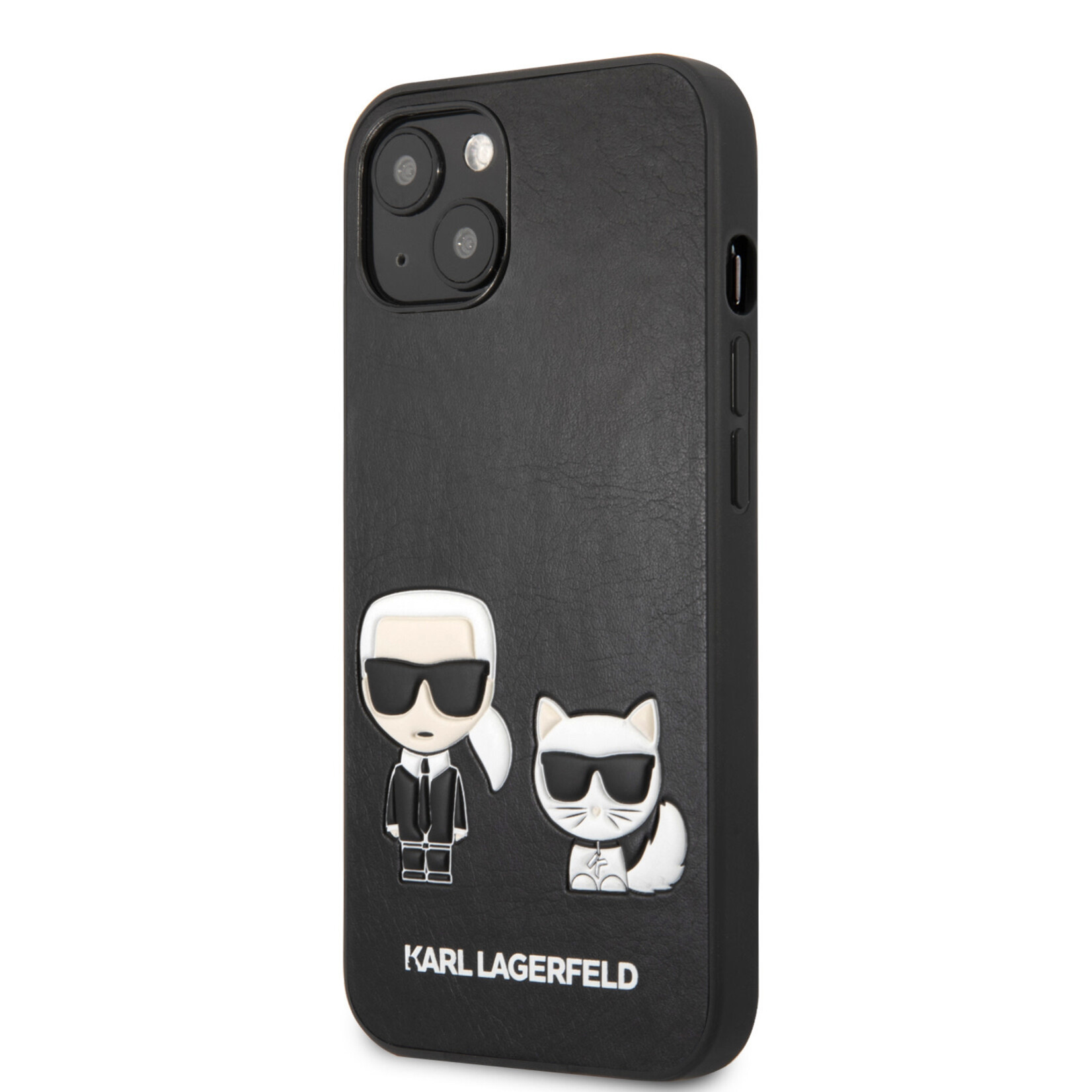 Karl Lagerfeld Karl Lagerfeld Telefoonhoesje voor Apple iPhone 13 Mini - Zwart, PU-materiaal, Back Cover, Bescherming van Telefoon.