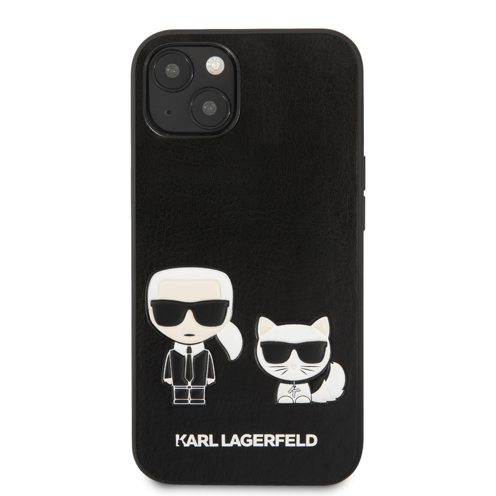 Karl Lagerfeld Karl Lagerfeld Telefoonhoesje voor Apple iPhone 13 Mini - Zwart, PU-materiaal, Back Cover, Bescherming van Telefoon.