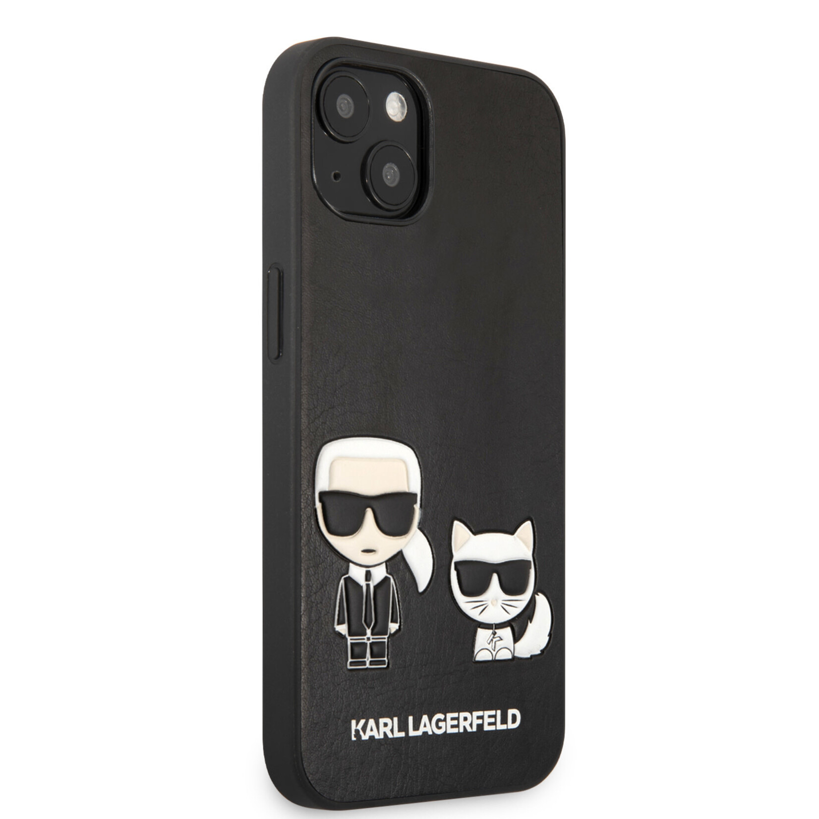 Karl Lagerfeld Karl Lagerfeld Telefoonhoesje voor Apple iPhone 13 Mini - Zwart, PU-materiaal, Back Cover, Bescherming van Telefoon.