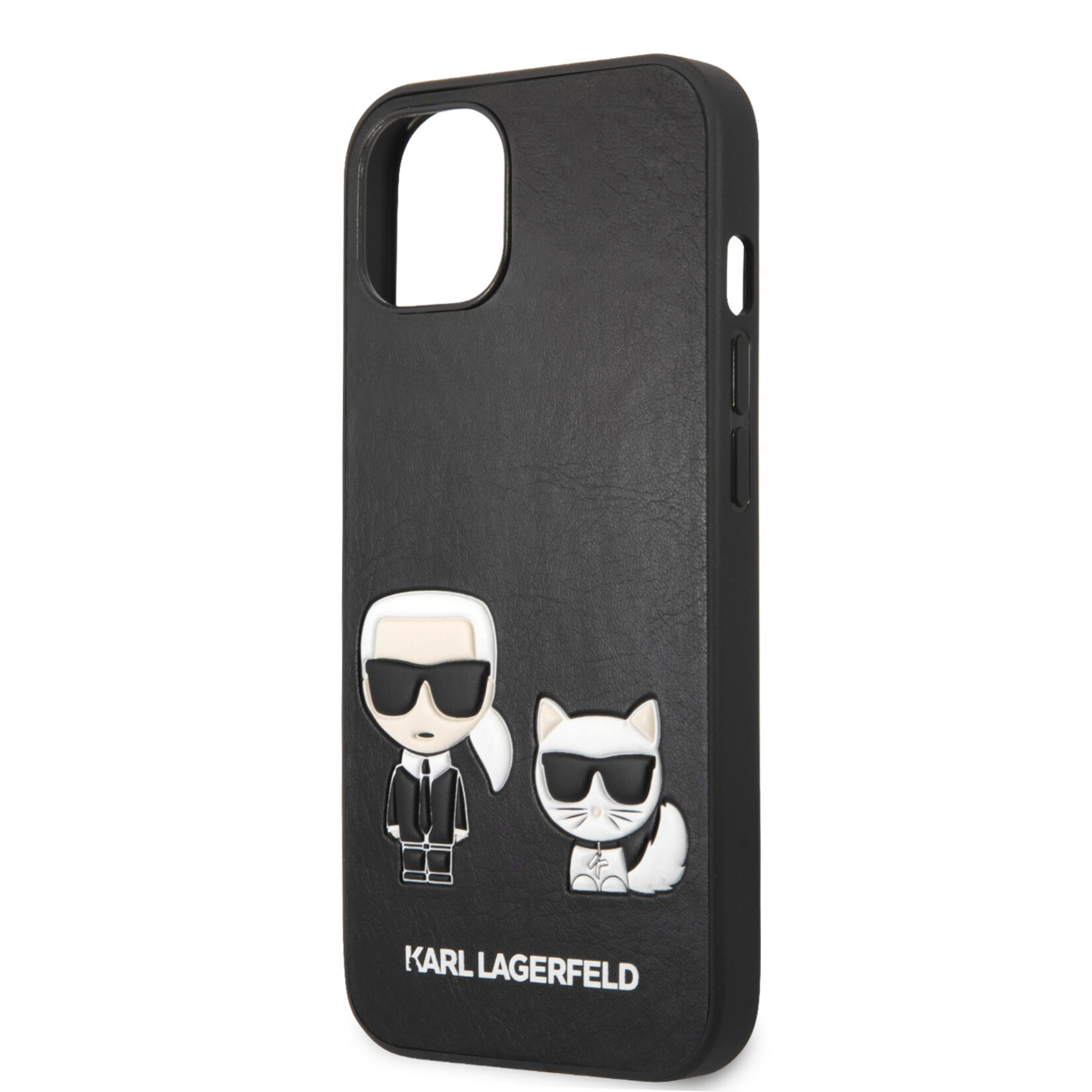 Karl Lagerfeld Karl Lagerfeld Telefoonhoesje voor Apple iPhone 13 Mini - Zwart, PU-materiaal, Back Cover, Bescherming van Telefoon.