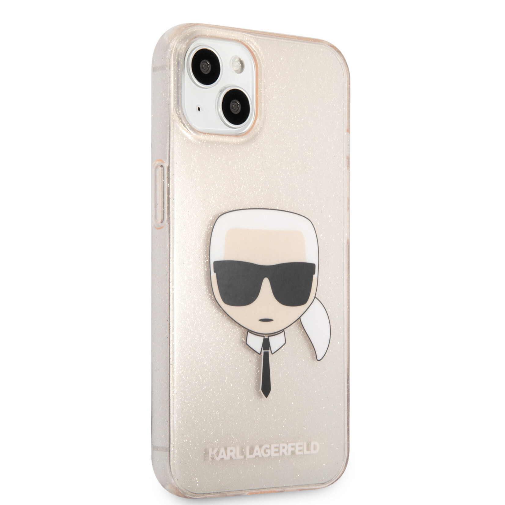 Karl Lagerfeld Karl Lagerfeld Gouden TPU Telefoonhoesje voor Apple iPhone 13 - Bescherm je Telefoon en Stijl!