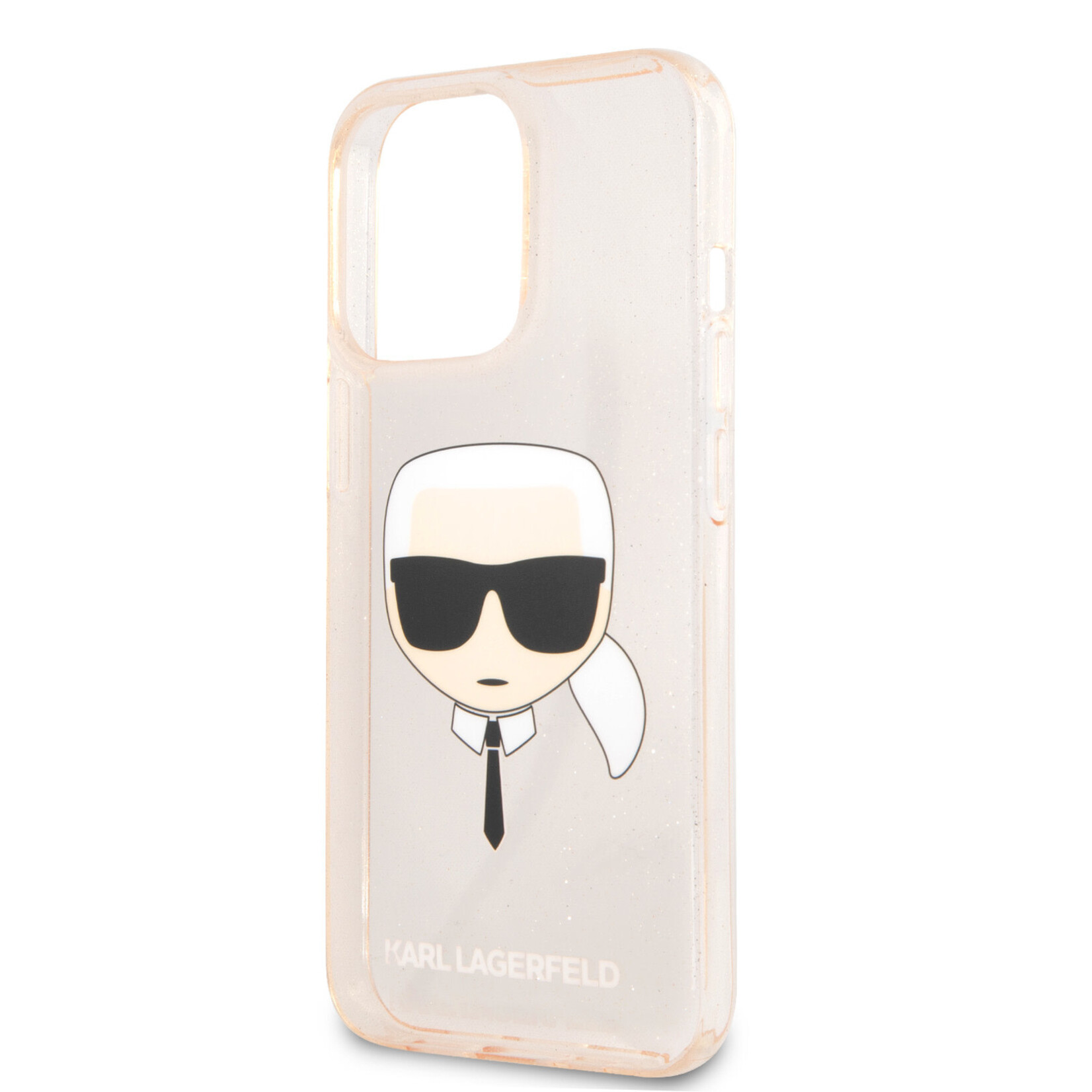 Karl Lagerfeld Karl Lagerfeld TPU Smartphonehoesje voor Apple iPhone 13 Pro - Goud met Back Cover en Bescherming.