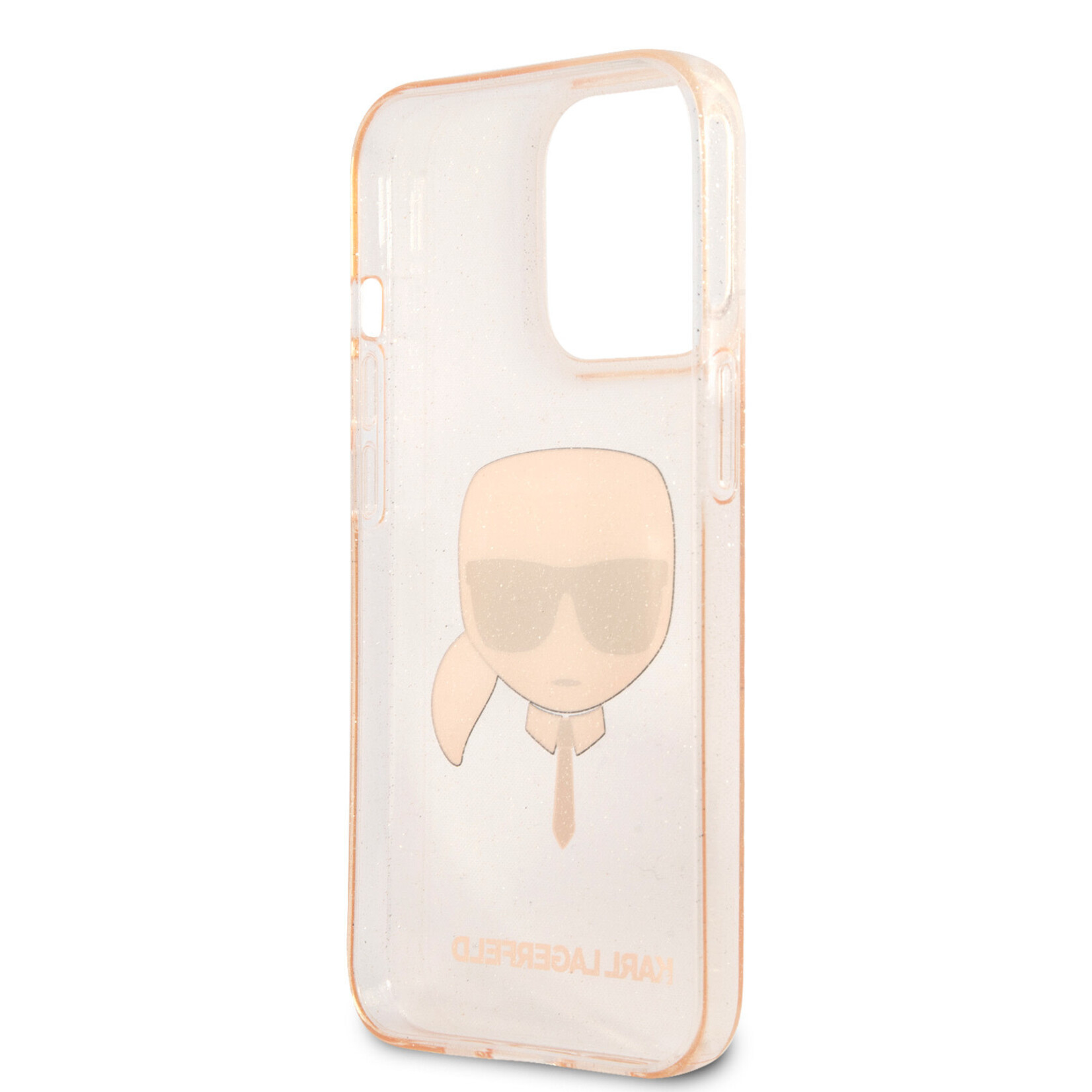 Karl Lagerfeld Karl Lagerfeld TPU Smartphonehoesje voor Apple iPhone 13 Pro - Goud met Back Cover en Bescherming.