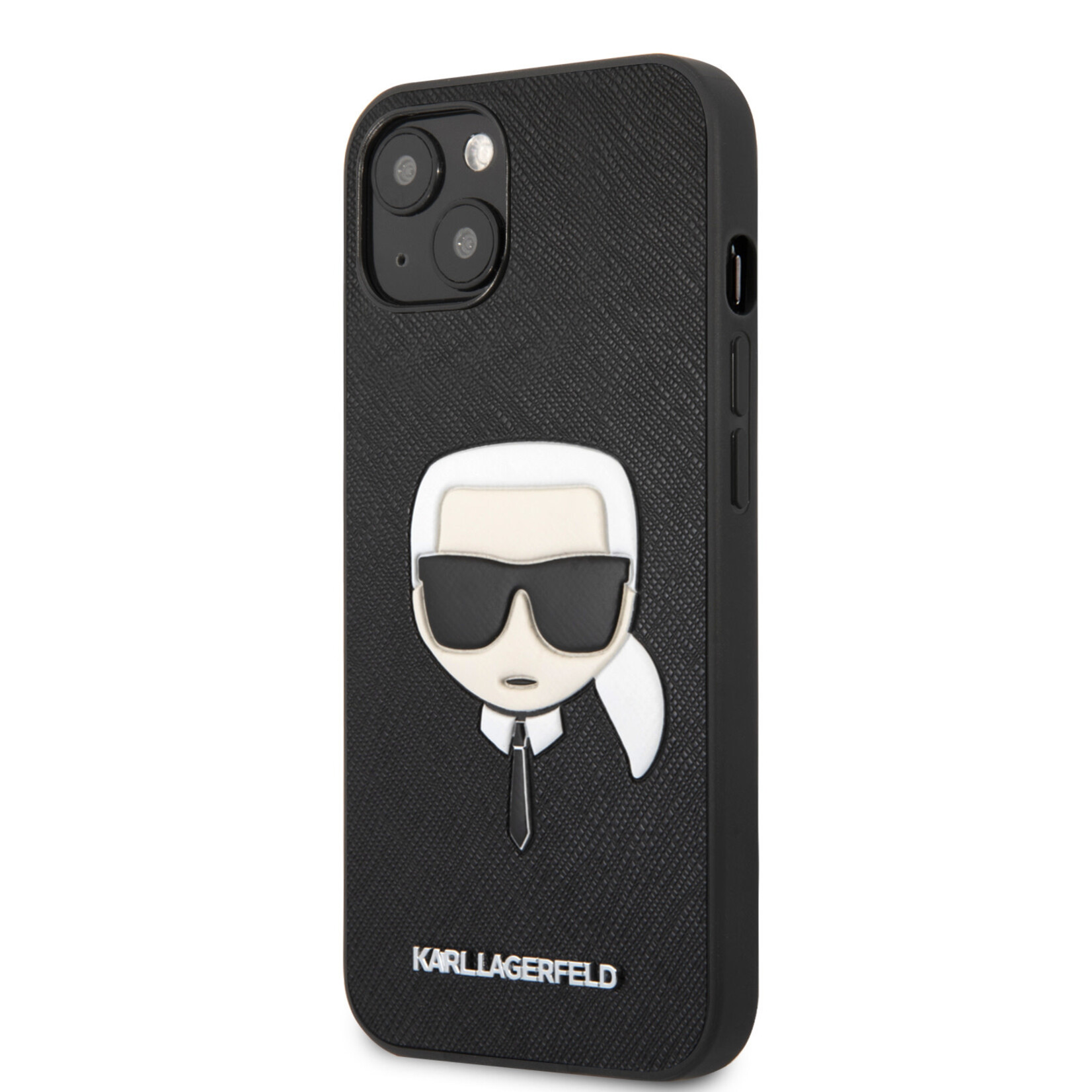 Karl Lagerfeld Karl Lagerfeld Telefoonhoesje voor Apple iPhone 13 Mini - Zwart, PU-materiaal, Back Cover, Bescherming van Telefoon.