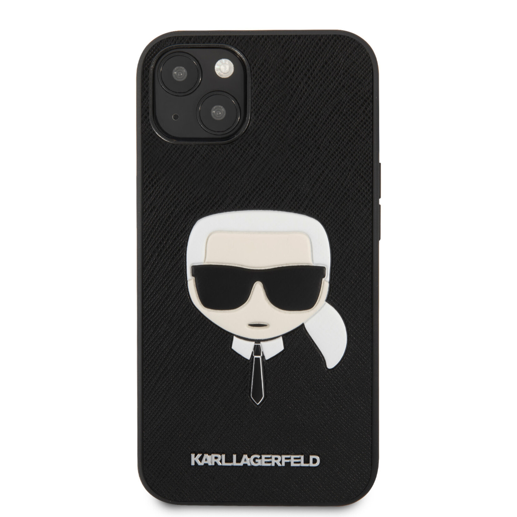 Karl Lagerfeld Karl Lagerfeld Telefoonhoesje voor Apple iPhone 13 Mini - Zwart, PU-materiaal, Back Cover, Bescherming van Telefoon.