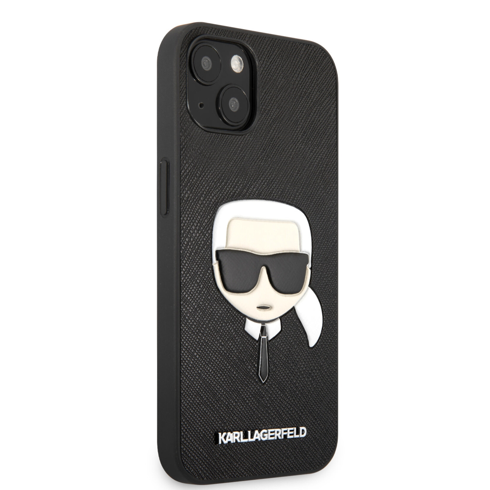 Karl Lagerfeld Karl Lagerfeld Telefoonhoesje voor Apple iPhone 13 Mini - Zwart, PU-materiaal, Back Cover, Bescherming van Telefoon.