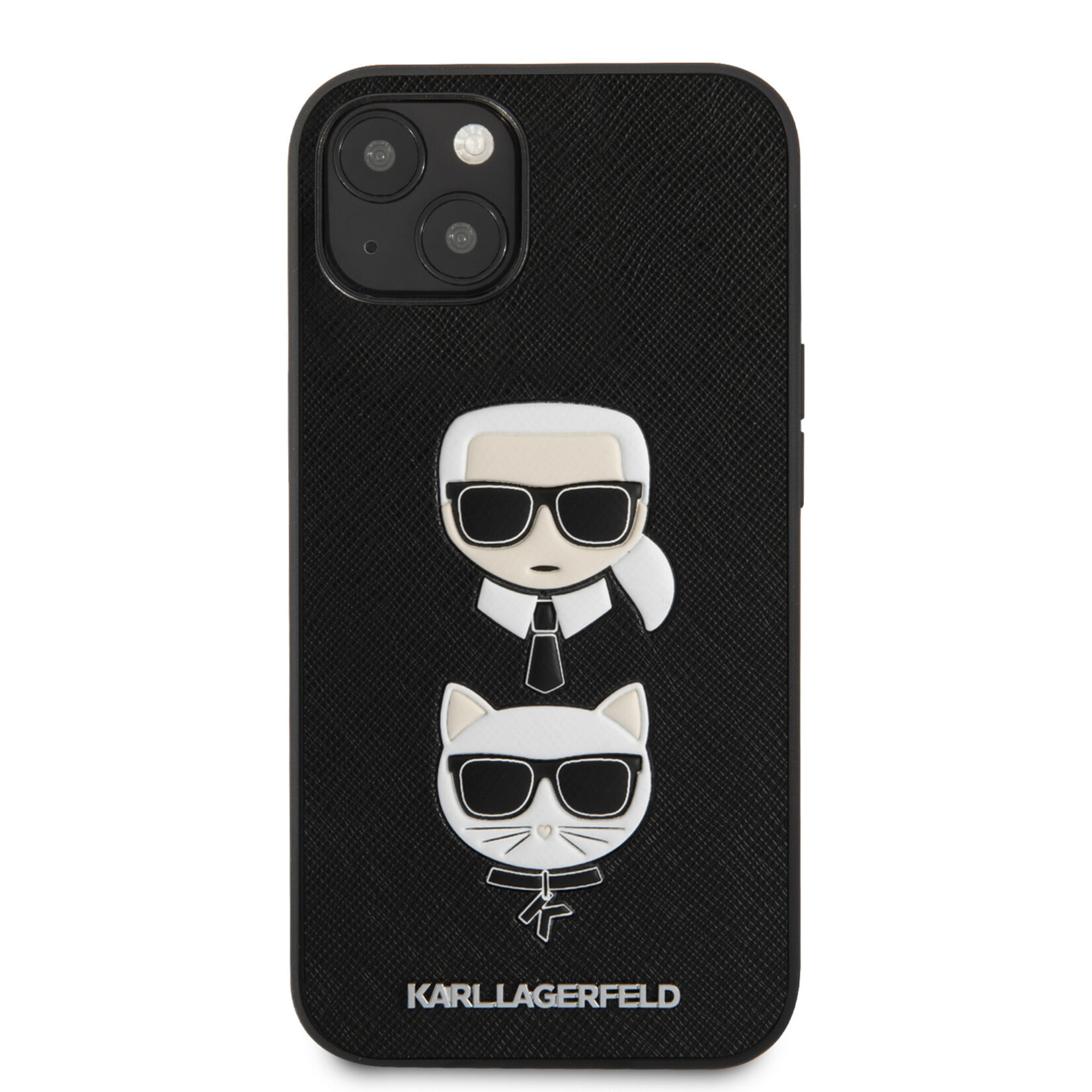 Karl Lagerfeld Karl Lagerfeld Telefoonhoesje voor Apple iPhone 13 Mini - Zwart, PU-materiaal, Back Cover, Bescherming van Telefoon.