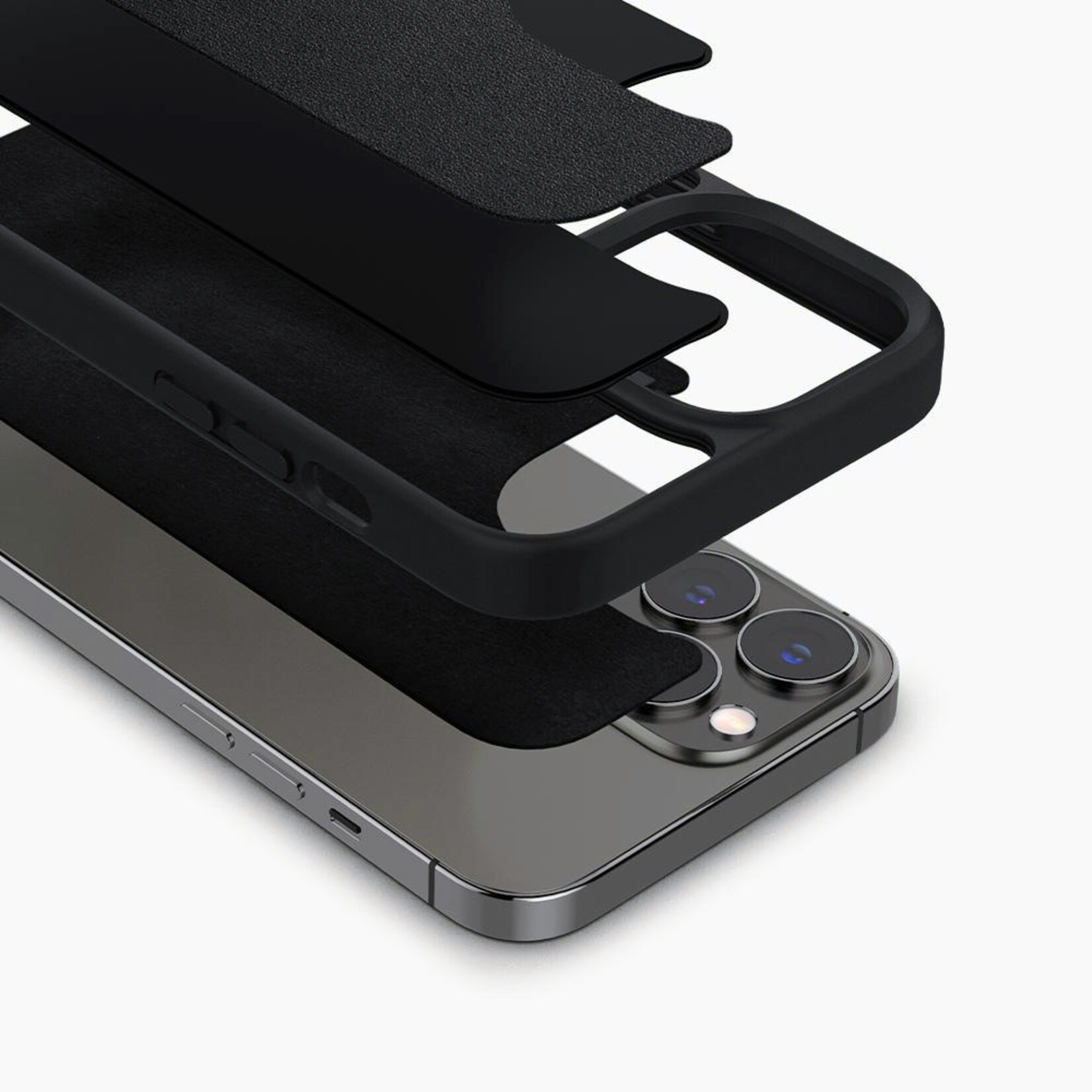 Zwart hoesje van Spigen - Hardcase Backcover - iPhone 13 Pro Max - Magsafe Compatible